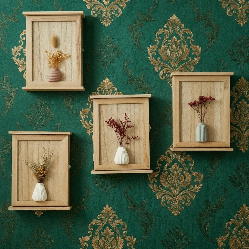 Boîte de rangement murale en bois pour clés, style rustique vintage, pour entrée, armoire décorative carrée, porte-clés, rangement pour poupées